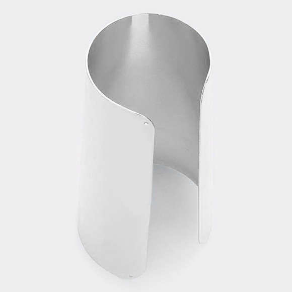 WIDE METAL ARMOR COLLAR CHOKER NECKLACE SET - Picture 4 of 4